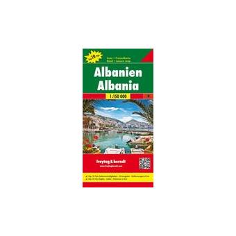 Mapa de Estrada Albânia 1:150.000 - 1