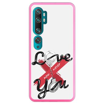 Capa Hapdey para Xiaomi Mi Note 10 - Note 10 Pro - CC9 Pro | Silicone Flexível em TPU | Design Esposas, eu te amo agora X nunca - Rosa