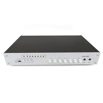 Amplificador de Som Profissional 60W BeMatik 110V 1 Zona com AUX MIC MP3