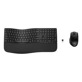 Teclado Wireless + Rato HP Conjunto de Teclado e Rato 680 Comfort Dual-Mode | Preto - 1