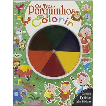 Dedinhos Em Ação! Os Três Porquinhos Para Colorir - 1