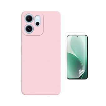 Kit Película Hydrogel Frente + Capa Silicone Líquido PHONECARE para Oppo Reno14 F 5G | Rosa - 1