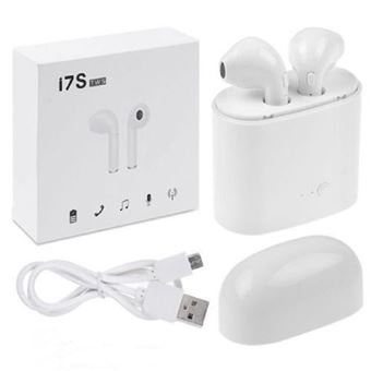 Auriculares Bluetooth True Wireless Arzopa I7s TWS Branco