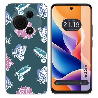 Capa Tumundosmartphone de silicone para TCL 60 SE | design de flores e 10 desenhos - 1