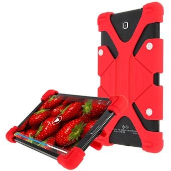 Capa Protetora Avizar para Tablet 8.9 12 '' Universal | Silicone Gel | Modo Suporte - Vermelho - 1