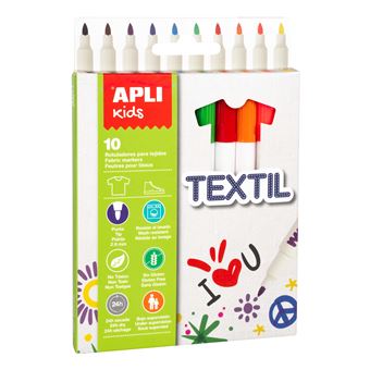 Marcador APLI Kids Textile | Branco - 1