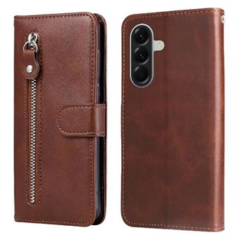 Capa ZURSANA para Samsung Galaxy A57 | Couro | Flip | Ranhuras para Cartões | Fecho Magnético | Castanho - 1