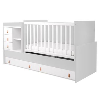 Cama de madeira convertível Kikka Boo Lorena Gris - 1