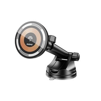 Suporte DUDAO F12MAX+ 15W Wireless Charger and Car holder | Preto - 1
