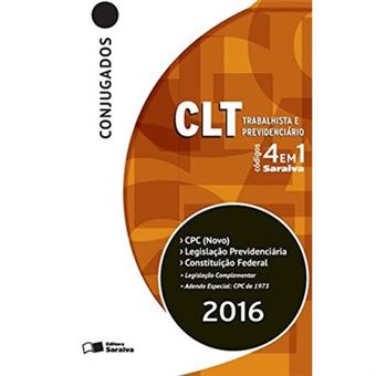 Códigos 4 Em 1 Conjugados. Clt, Cpc, Legislação Previdenciária E Constituição Federal - 1