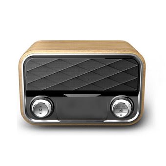 Colunas Portáteis Boluobao i10 Rádio FM Subwoofer com Alto-Falante Duplo - Amarelo - 1