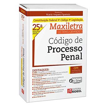 Código de Processo Penal. Maxiletra. Constituição Federal (+ Código + Legislação) - 1
