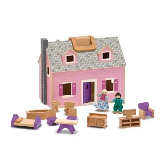 Casa de bonecas Melissa & Doug Fold & Go Mini Dollhouse - 1