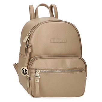 Mochila para Portátil 15'' e Tablet 12'' Pepe Jeans Elia Taupe | Adaptável a Trolley - 1