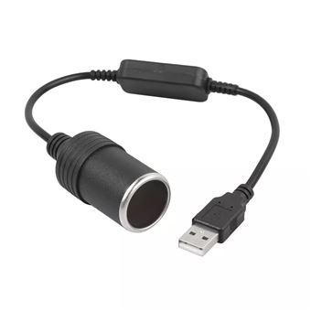 Adaptador Conversor USB 5V (Macho) Orysin para Tomada Isqueiro 12V | Preto - 1