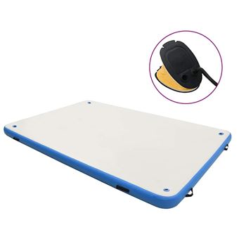 Plataforma flutuante Insuflável vidaXL 300x200x15 cm azul e branco - 1