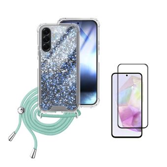 Capa Silicone ShinnyHands-Free + Vidro StrongGlass CapaSmart para Samsung Galaxy A56 - Azul - 1