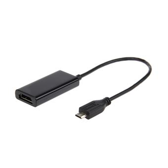 cabo de interface/adaptador de género Gembird A-MHL-002  Micro USB HDMI Preto - 1