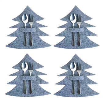 Capa para Talheres de Árvore de Natal V-REEL | 4 Peças - 1