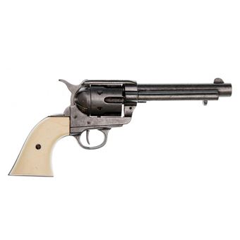Réplica Denix do calibre de revólver 45 pacificador de 5½ Samuel Colt no ano de 1873 de metal - 1