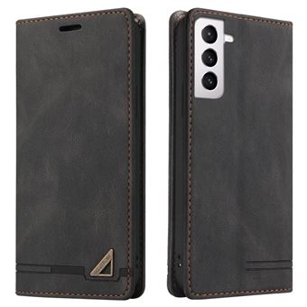 Capa magunivers PU GQ.UTROBE Função anti-varredura de bloqueio de RFID, magnético auto-absorvido com apoio preto para Samsung Galaxy S22 5G - 1