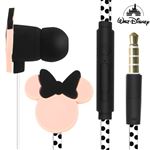 Fones Disney Com Design Minnie Mouse Em 3D 3,5 Mm Pretos