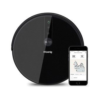 Aspirador Robot com Mopa H.Koenig WaterMop Gyro+ | 120 min | Preto - 1