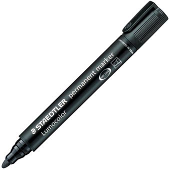 Marcador Permanente Staedtler Lumocolor permanent | Preto - 1