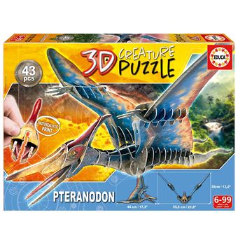 Puzzle 3D Educa 43 Pecas Creature Pteranodon 19689 - 1