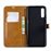 Capa PU Magunivers colorido sortido tecido jeans stand azul escuro para Samsung Galaxy A50_3