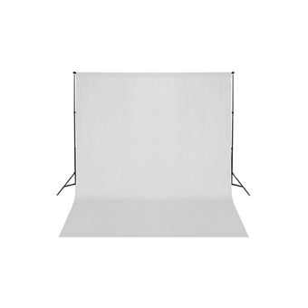 Suporte de Fundo + Tecido de Fundo Bresser BR-D246 | 3x6 m - Branco - 1