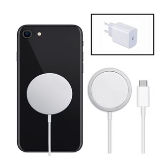 Kit Phonecare Carregador sem Fios Carga Rápida + Base de Carregador Type C FastCharge 20W para Apple iPhone SE 2022 - Branco - 1