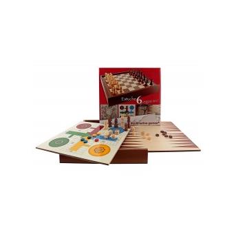 Seis Jogos em um (ludo, Oca, Xadrez, Escadas, Senhoras e Gamão) - 1