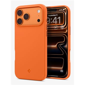 Capa para Telemóvel Spigen Silicone Fit (Mag Fit) | Laranja - 1