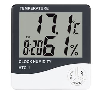 Termómetro Digital Sanda SD-5503 com Temperatura, Humidade e Alarme | Branco - 1