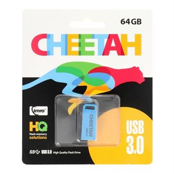 Pendrive Imro Cheetah 64GB - Azul - 1