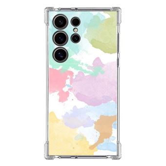 Capa Tumundosmartphone de silicone anti-choque para Samsung Galaxy S24 Ultra 5G design aquarela 11 desenhos - 1