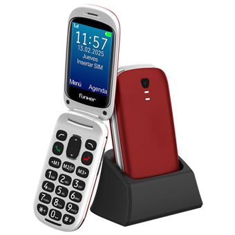 Telefone para Idosos Funker FUNE300R | Vermelho - 1
