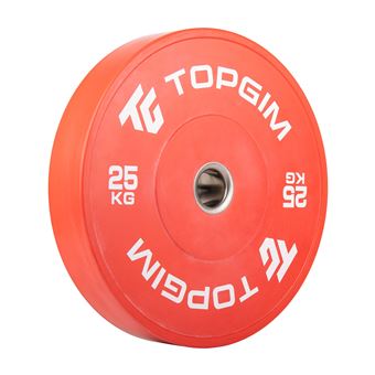 Disco Olímpico Bumper Topgim | 25kg - 1