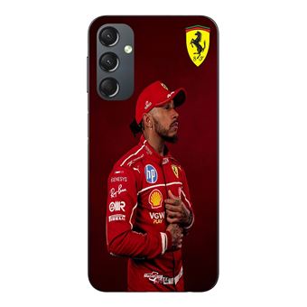 Capa Maniacase para Samsung Galaxy A24 | Lewis Hamilton Official Ferrari Wallpaper - 1