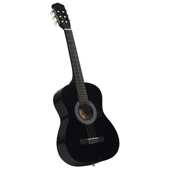 Guitarra Clássica Iniciantes/Crianças vidaXL 3/4 36'' Preto - 1