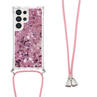 Capa FLOODKING para Samsung Galaxy S25 Ultra  | Corda Ajustável | Proteção Anti-Queda | Proteção da Lente | Rosa Dourado - 1