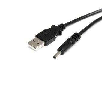 Cabo de Energia StarTech.com Cabo de alimentação USB para 3,4 mm - Cilindro de tipo H - 91 cm | Preto - 1