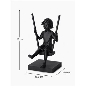 Figura Decorativa Bellatonni | 16 x 14 x 26 cm | Menina no Baloiço - 1