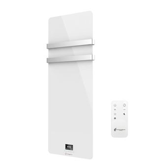 Secador de Toalhas Elétrico de Vidro Sannover Omiros | 850 W | Branco - 1