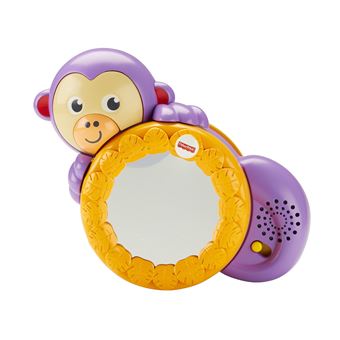 Brinquedo educativo Fisher-Price 1-2-3 Crawl Along Monkey | Violeta, Amarelo - 1