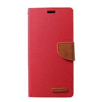 Capa Magunivers PU diário em tela vermelho para Samsung Galaxy S10