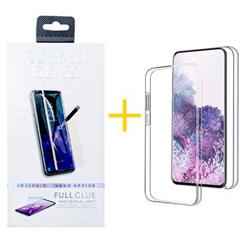 Pack 1 x Película de Vidro Temperado Anti-Estático + Capa skyhe para Apple iPhone 14 Pro Max Dupla 360º - Transparente Clear - 1