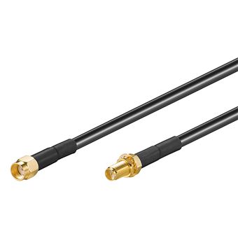 Cabo Coaxial Goobay 51676 | Preto - 1