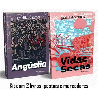 Graciliano Ramos - Vidas Secas + Angústia: Kit Com 2 Livros, Postais E Marcadores - 1